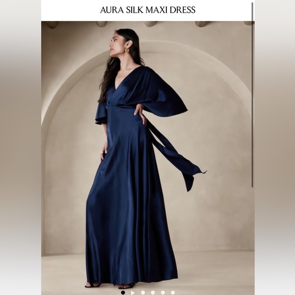 Banana Republic silk maxi dress - Picture 4 of 12